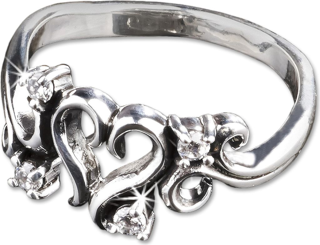 viva-adorno Gr. 57 (18,1 mm Ø) Damen Ring Herz Zirkonia Produktbild 