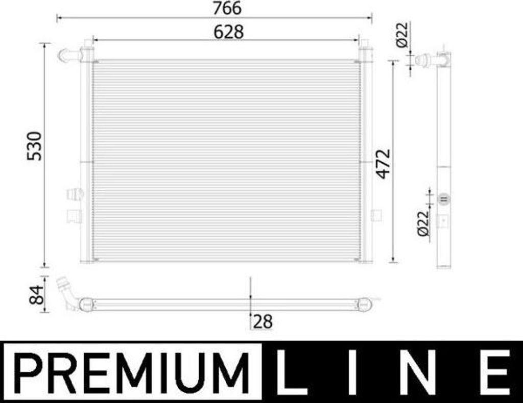 MAHLE CR 936 000P Kühler Wasserkühler Motorkühler für BMW 5 Touring (G31) 5 Limousine (G30, F90) 7 (G11, G12) 8 Cabrio (G14, F91)
