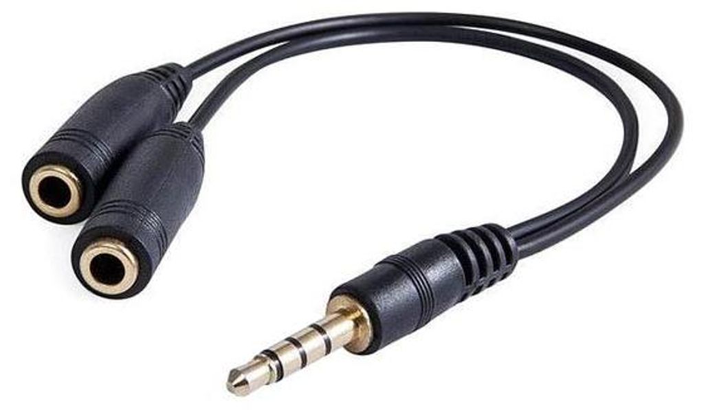 Audio redukcja, Jack (3.5mm) M 4-polowy - 2x Jack (3.5mm) Produktbild 