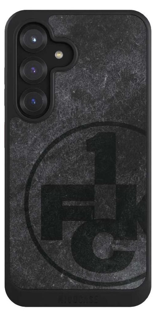NIVOCASE Hülle für Samsung Galaxy S25 Handyhülle NIVOcore Case Schwarz 1. FC Kaiserslautern 1. FCK Beton