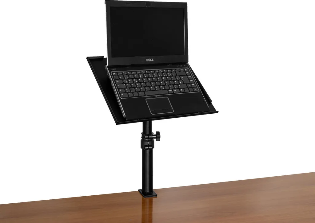 Support Ordinateur OMNITRONIC NTB-1 Fixation Table Noir (60006315) - 2