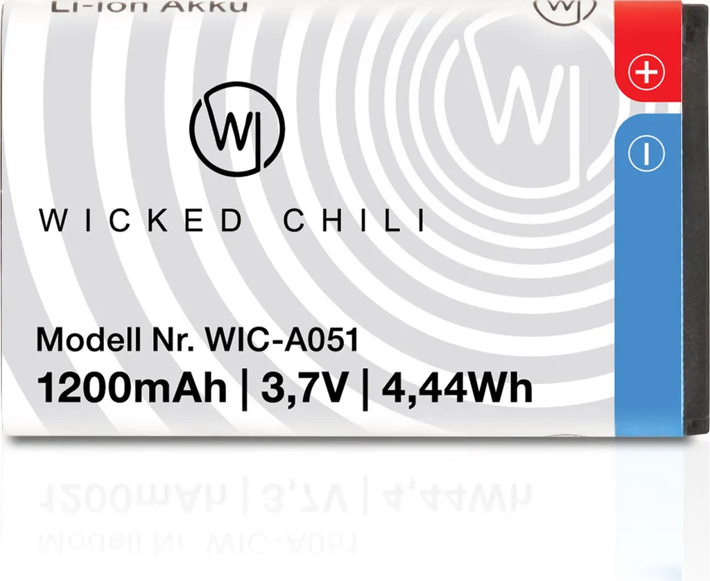 Wicked Chili 2x Batterie Fritz!Fon C6 1200mAh - Remplacement A051 Li-Ion