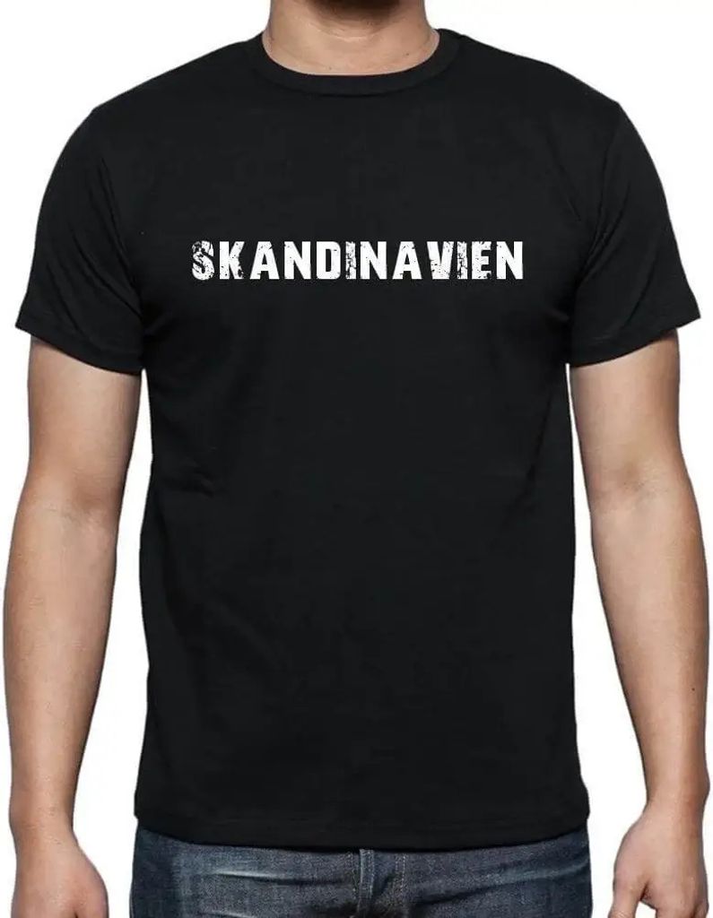 Herren Grafik T-Shirt Skandinavien Öko-Verantwortlich Vintage Jahrgang Kurzarm Lustige Druck Geburtstag Geschenk Mann
