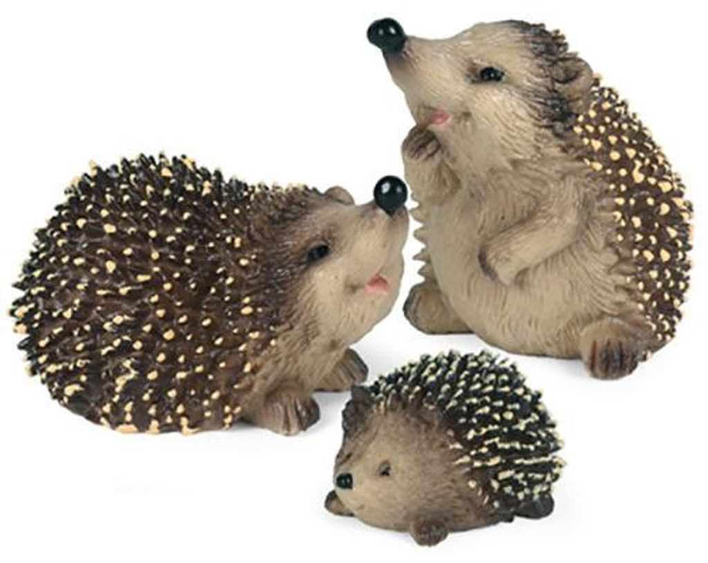 Mini-Igel-Figur Harzfiguren Rasenminiatur Mikrolandschaft Tier Outdoor Terrasse Hof Kleine Dekoration Statuen Ornament Dekorationen Gartenskulpturen