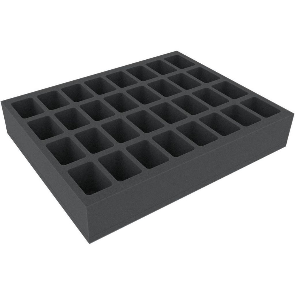 60 mm Schaumstoffeinlage mit 32 Fächern für Miniaturen Produktbild 
