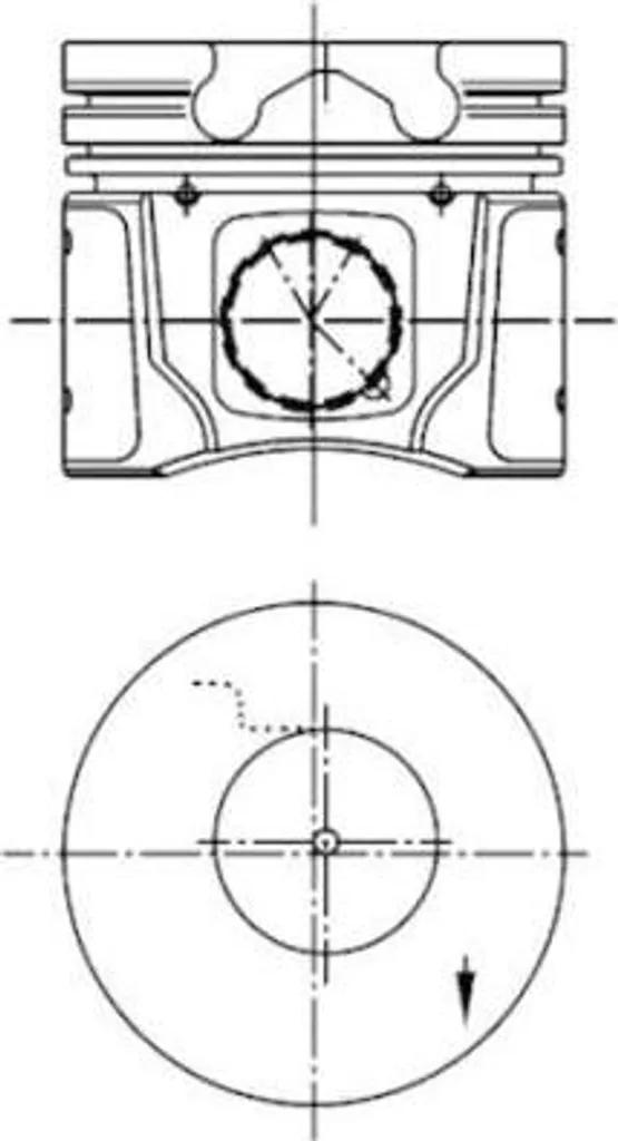 Piston de moteur KOLBENSCHMIDT compatible avec Focus et Octavia OE