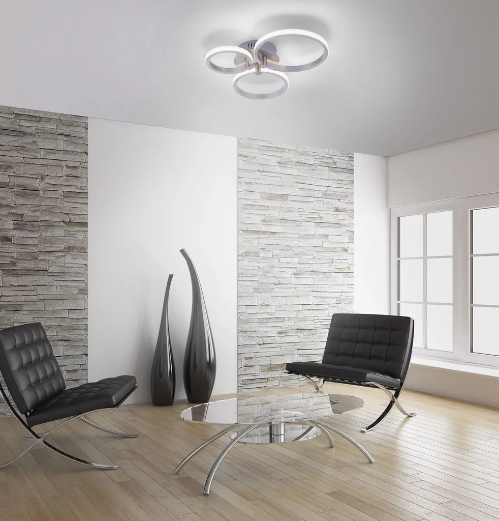 Plafoniera LED Johanna 15962: Luce Calda 3000K per Camera e Salotto - 5