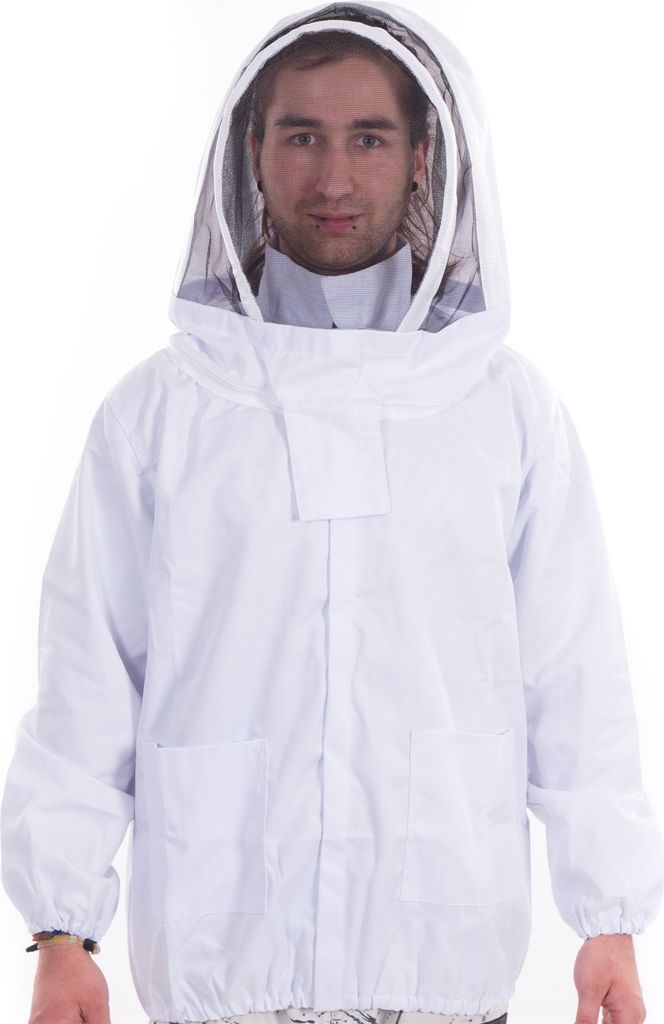 IMKER SCHUTZJACKE mit Schutzschleier | XL, Baumwolle | Schutzanzug