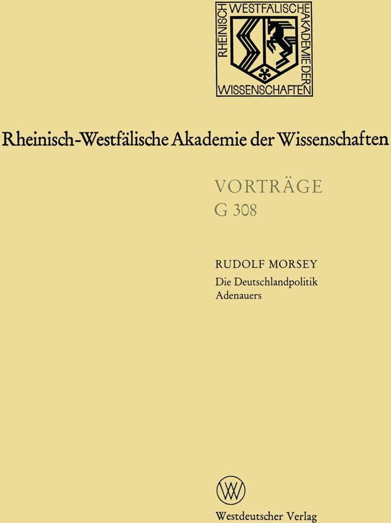 Die Deutschlandpolitik Adenauers