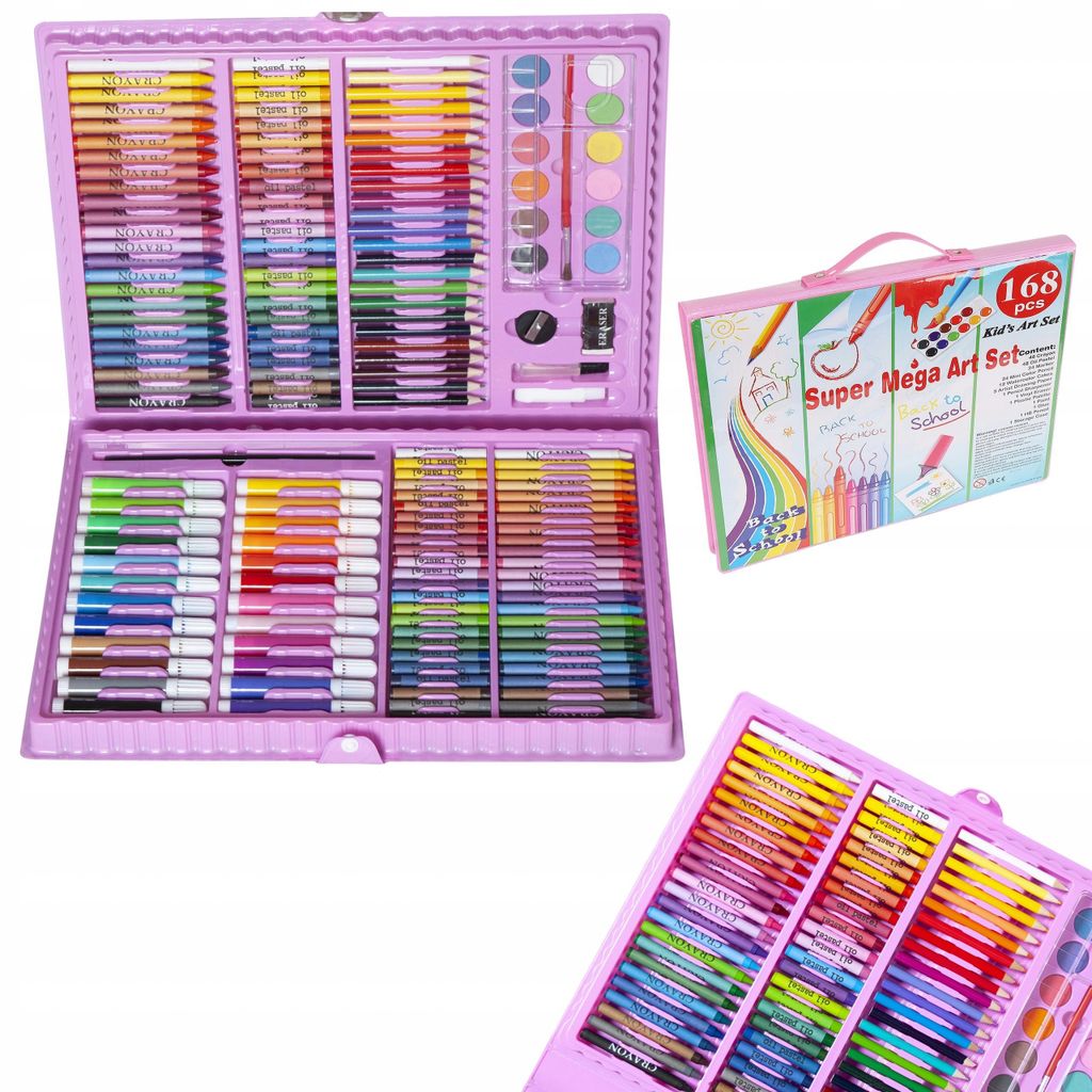 Maaleo 9174 Zestaw artystyczny Mega Art Set 168 szt. różowy Zdjęcie produktu 15