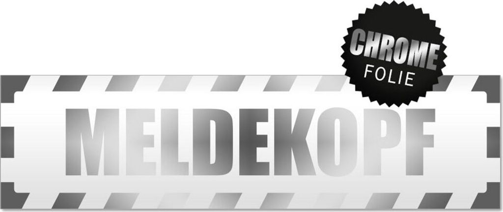 Meldekopf gestreift Magnetschild Schild magnetisch