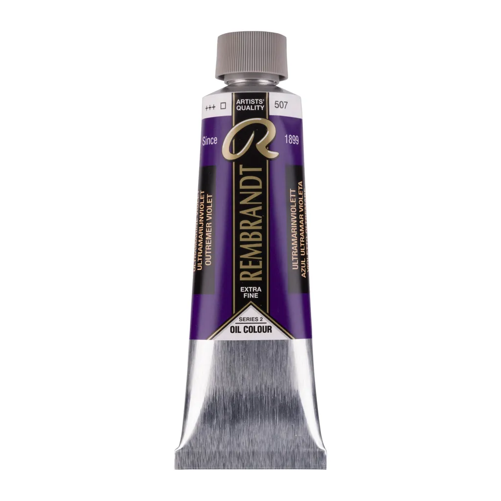 Fini les Couleurs Ternes : Huile Rembrandt Violet Outremer 507 Tube 150ml