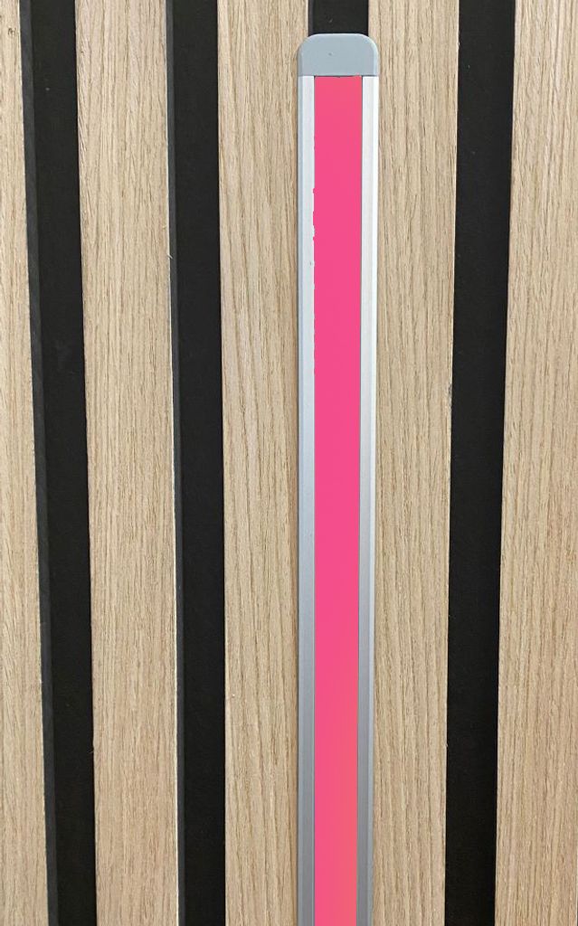 3627 LED Leuchte ALU-mit Rand 1m für Holz Paneele Netzteil Pink