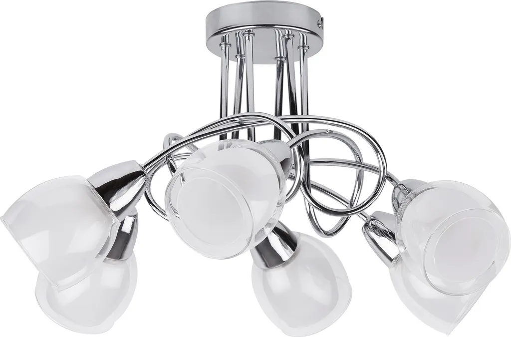 Plafoniera Rabalux Dave 6085 6 Luci E14 | Facile Montaggio Cromo