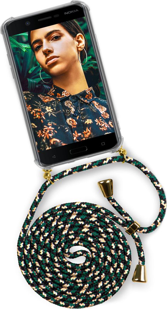 TWIST-Case + TWIST-Cord für Nokia 5, Farbe:Rich Chameleon (Gold)