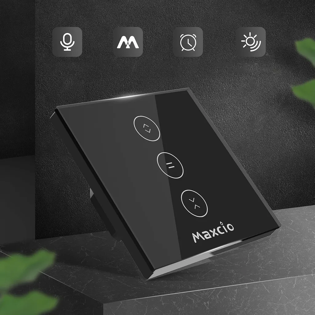 Interrupteur Volet Roulant WiFi 10A Maxcio - Programmable et Tactile - 8