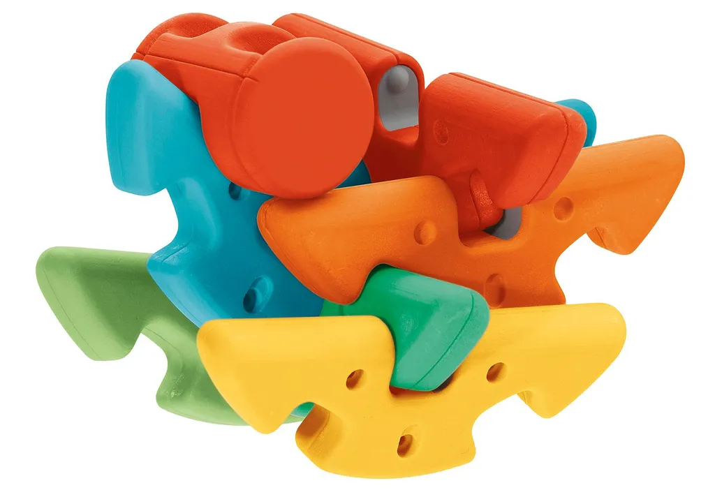 Balle créative 2-en-1 éco-responsable avec textures sensorielles bébé - 4