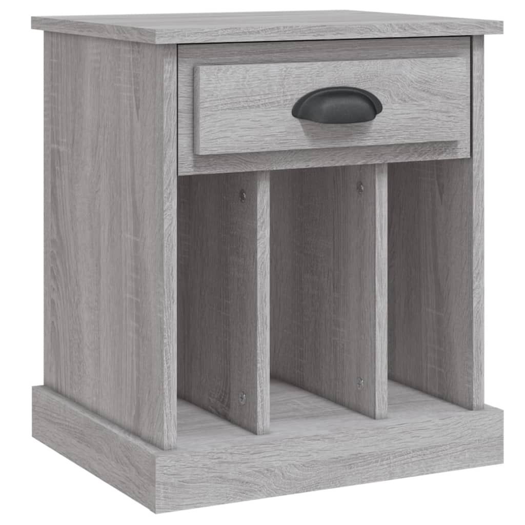 (Robust Möbel)Nachttisch für Schlafzimmer - elegantes Design - Nachtkommode - Grau Sonoma 43x36x50cm - Nachttische & -schränke DEMöbel397129