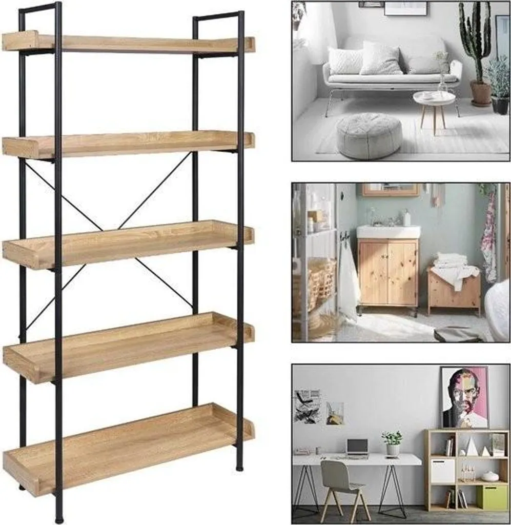 Meuble Bibliothèque pour Livres et Jouets - Étagère Déco Multi-niveaux - 3