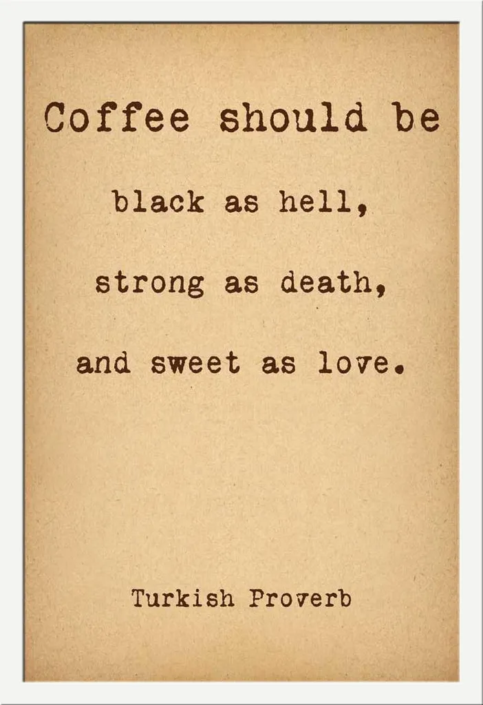 Caffè - Poster - Should Be + cornice rimovibile, Shinsuke® Maxi MDF bianco, vetro acrilico