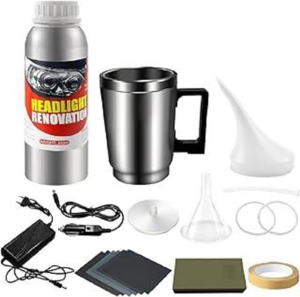 Scheinwerfer aufbereitung Set?200ml Auto Scheinwerfer politur Set?Auto Scheinwerfer, Kratzer?vergilbung, verschwommenes Reparatur politur Restorati...