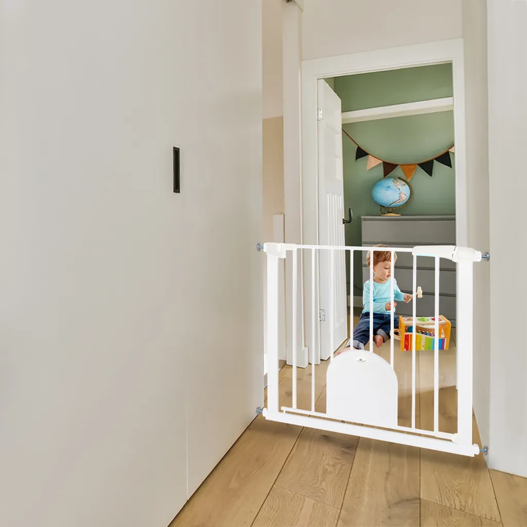 Barrière Sécurité Enfant 75-85 cm sans Trous : Solution Murale Intacte - 9