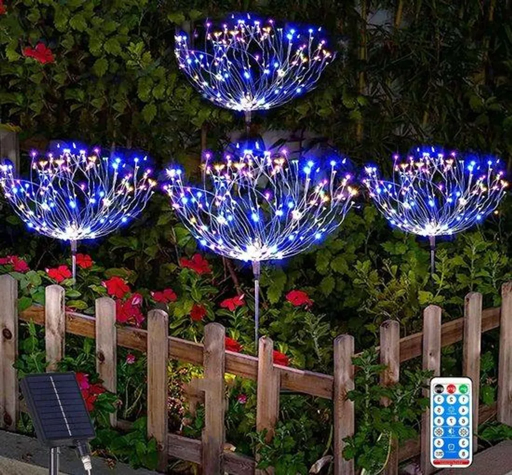 Décoration jardin solaire 120 LED étanche : fini les câbles gênants
