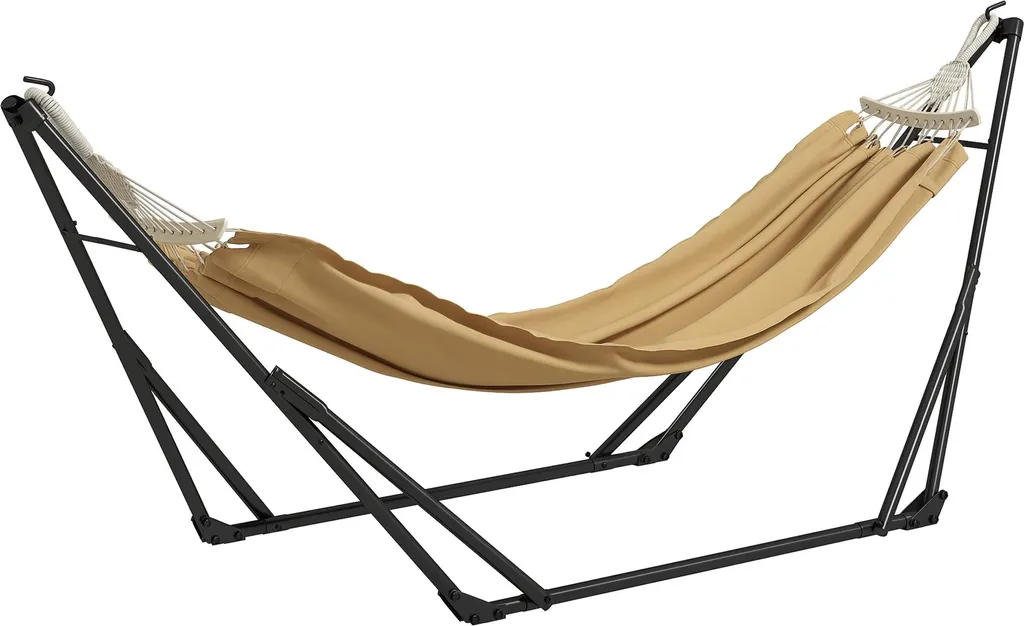 Support Hamac 2 en 1 Pliable avec Sac de Rangement - Acier Renforcé