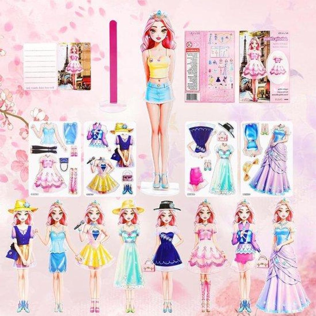 Magnetische Puppen Prinzessin für Mädchen 4-10 Jahre Geschenk