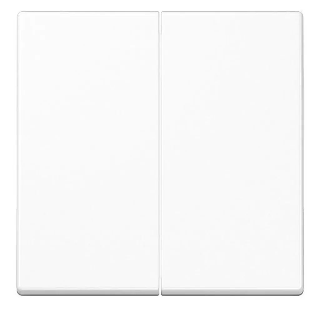 Bouton-poussoir double Jung A1702WW blanc alpin série A - Standard