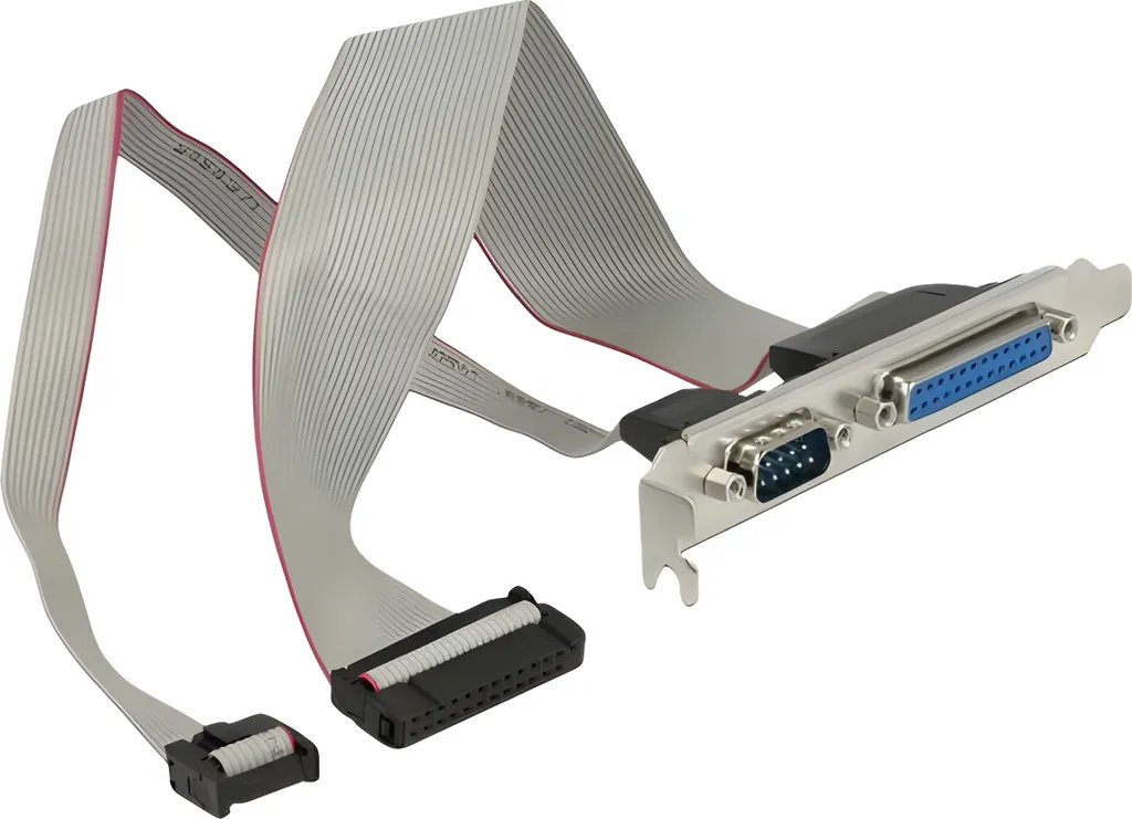 Staffa Slot Delock 85644 - Porta Parallela LPT e Seriale RS-232