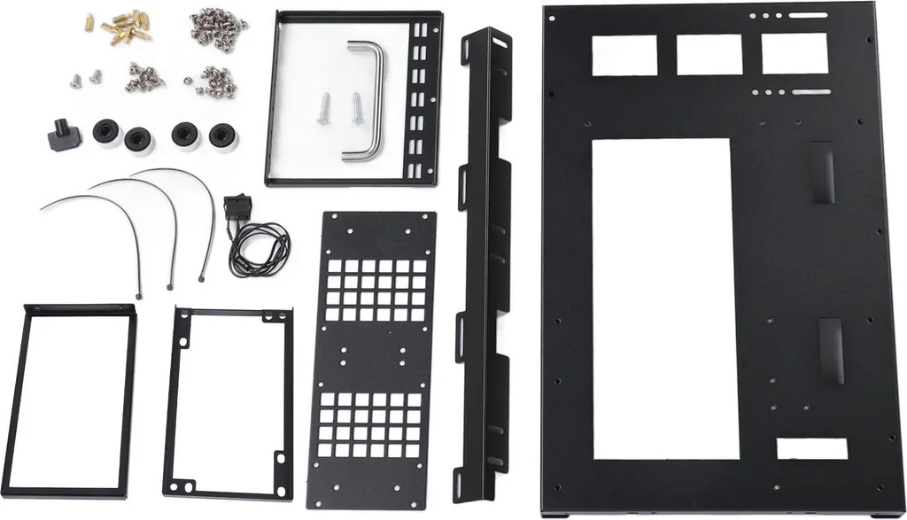 Boîtier PC ouvert anti-surchauffe rack en acier avec poignée ATX
