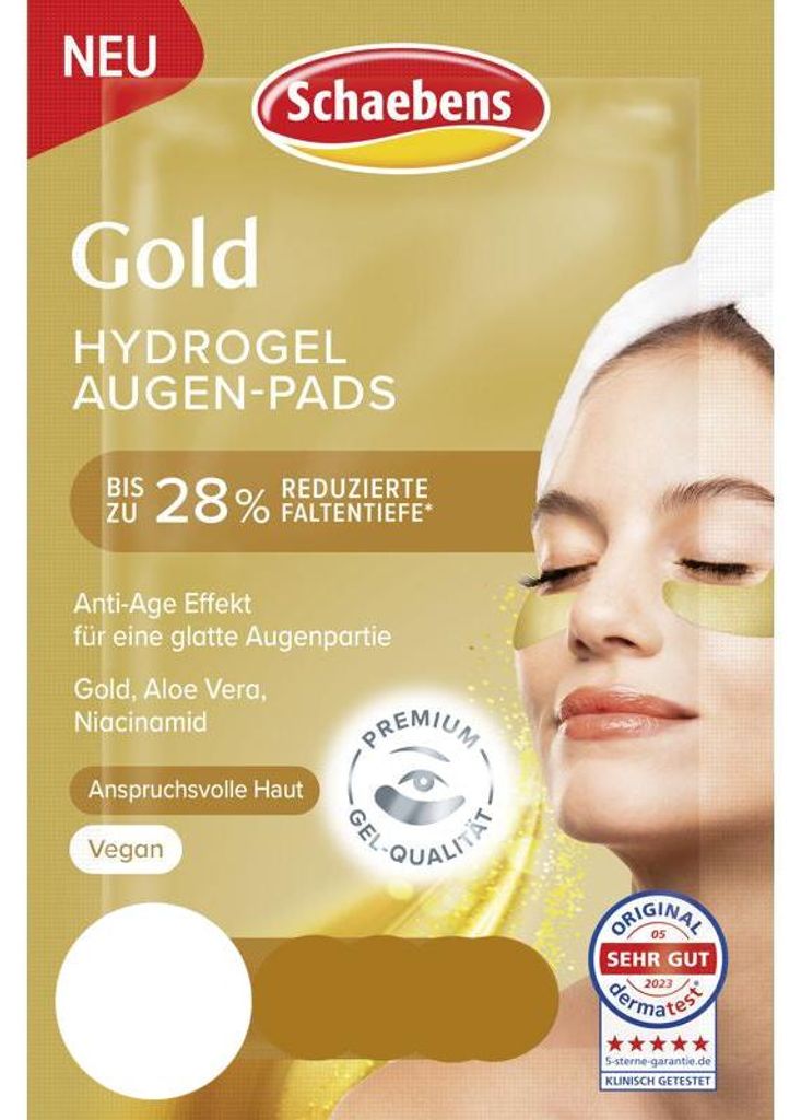 Schaebens GOLD Hydrogel Augen-Pads Produktbild 