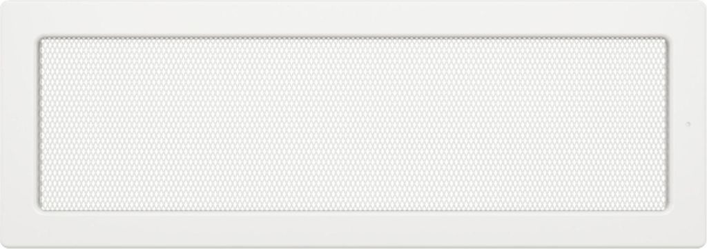 Kaminlüftungsgitter Weiß 17x49 cm – Lüftungsgitter für Kamin, Ofen oder Wand – Metall, rechteckig