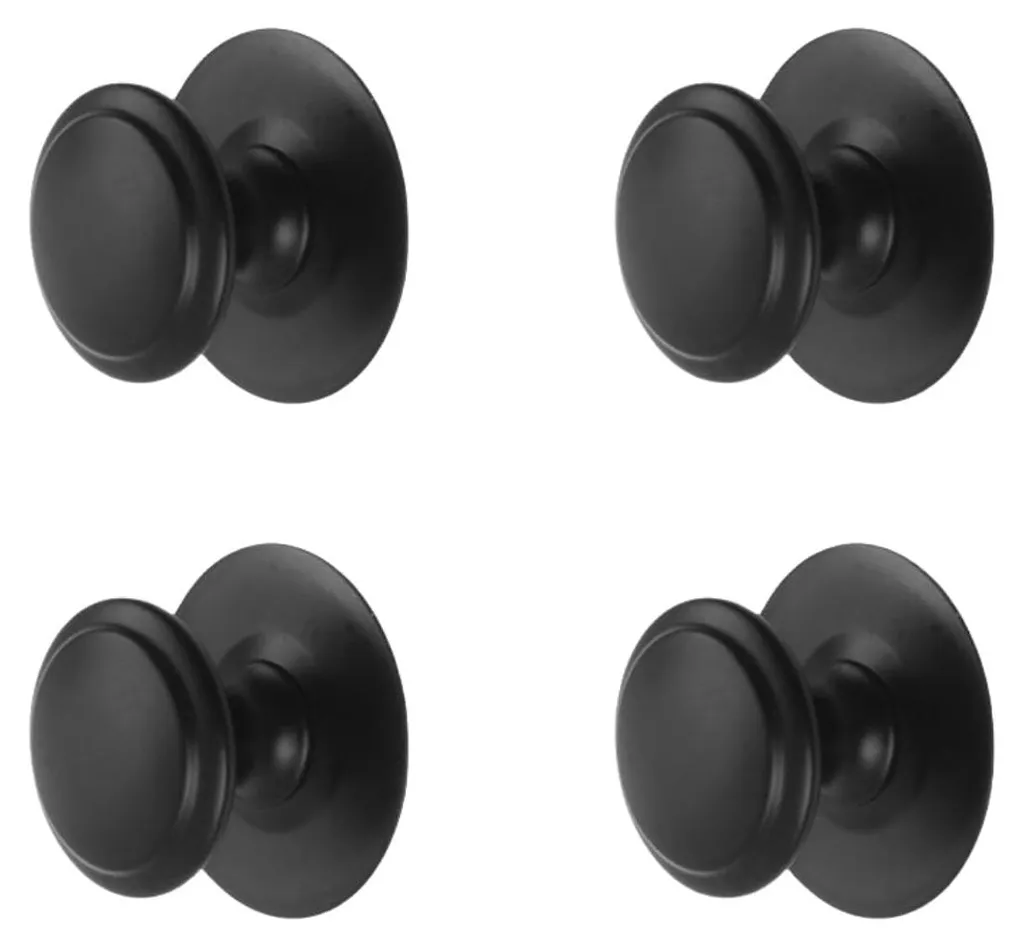 Poignée de placard à coller, lot de 4 boutons inox pour rénovation facile