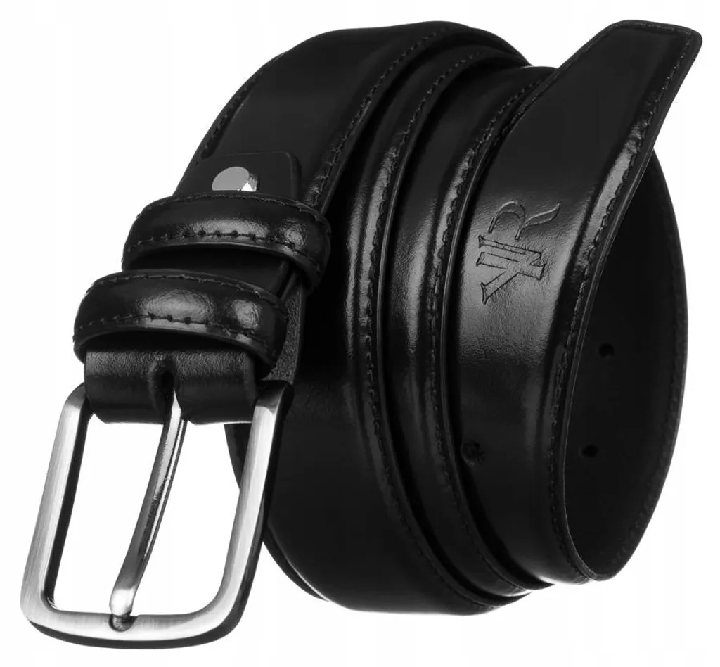 Cintura Uomo RPM-14-115 Pelle Nera SPL-6639 - Stile Casual Moderno