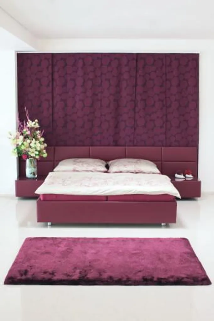 Tapis Shaggy Milano lila 70x140 cm - Moquette douce à poils longs violets