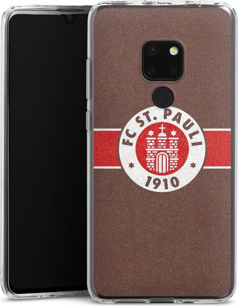 DeinDesign Handyhülle für Huawei Mate 20 Silikon Hülle Case Smartphone Schutzhülle FC St. Pauli Logo Offizielles Lizenzprodukt