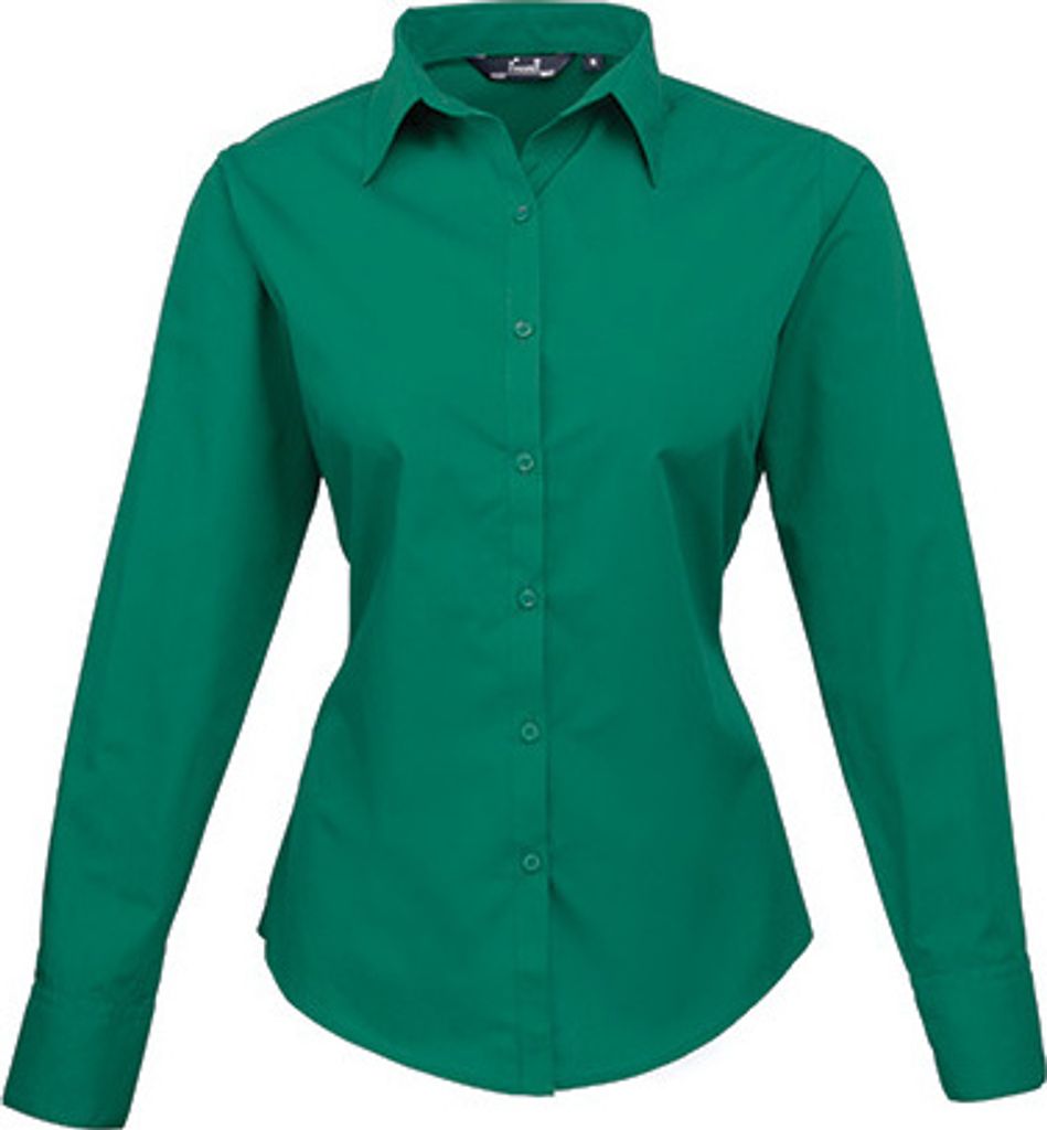 Premier Workwear Women ́s Poplin Long Sleeve Blouse