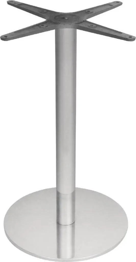 Pied de table stable Bolero Inox 304 Ø400 mm contre les tables bancales
