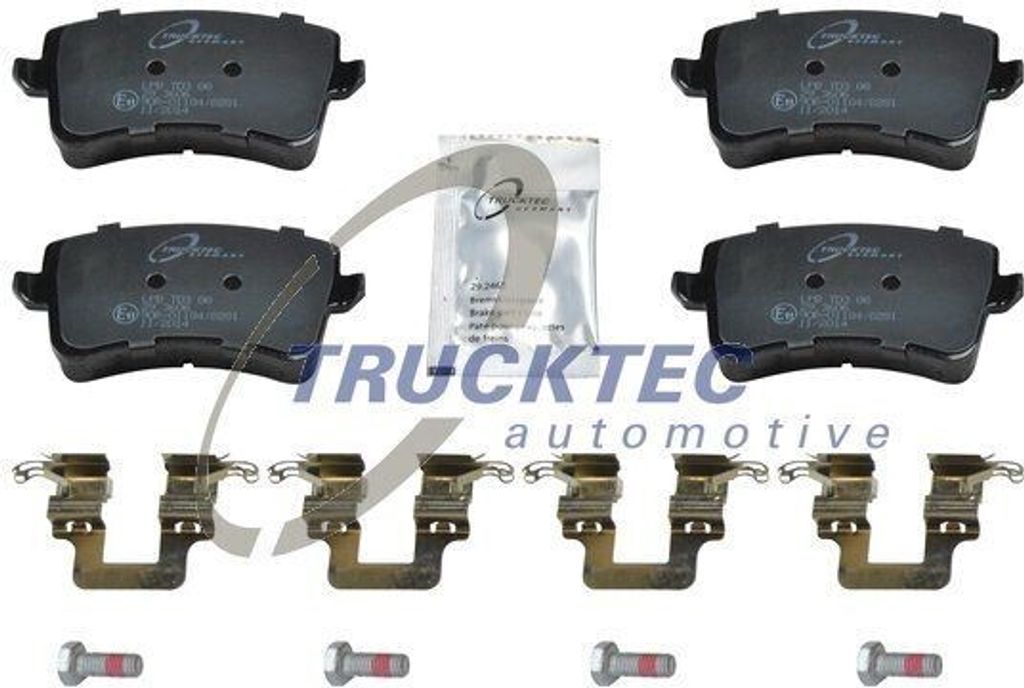 TRUCKTEC AUTOMOTIVE Bremsbeläge Satz Hinten Bremsklötze für AUDI A4 Avant (8K5, B8) 07.35.191