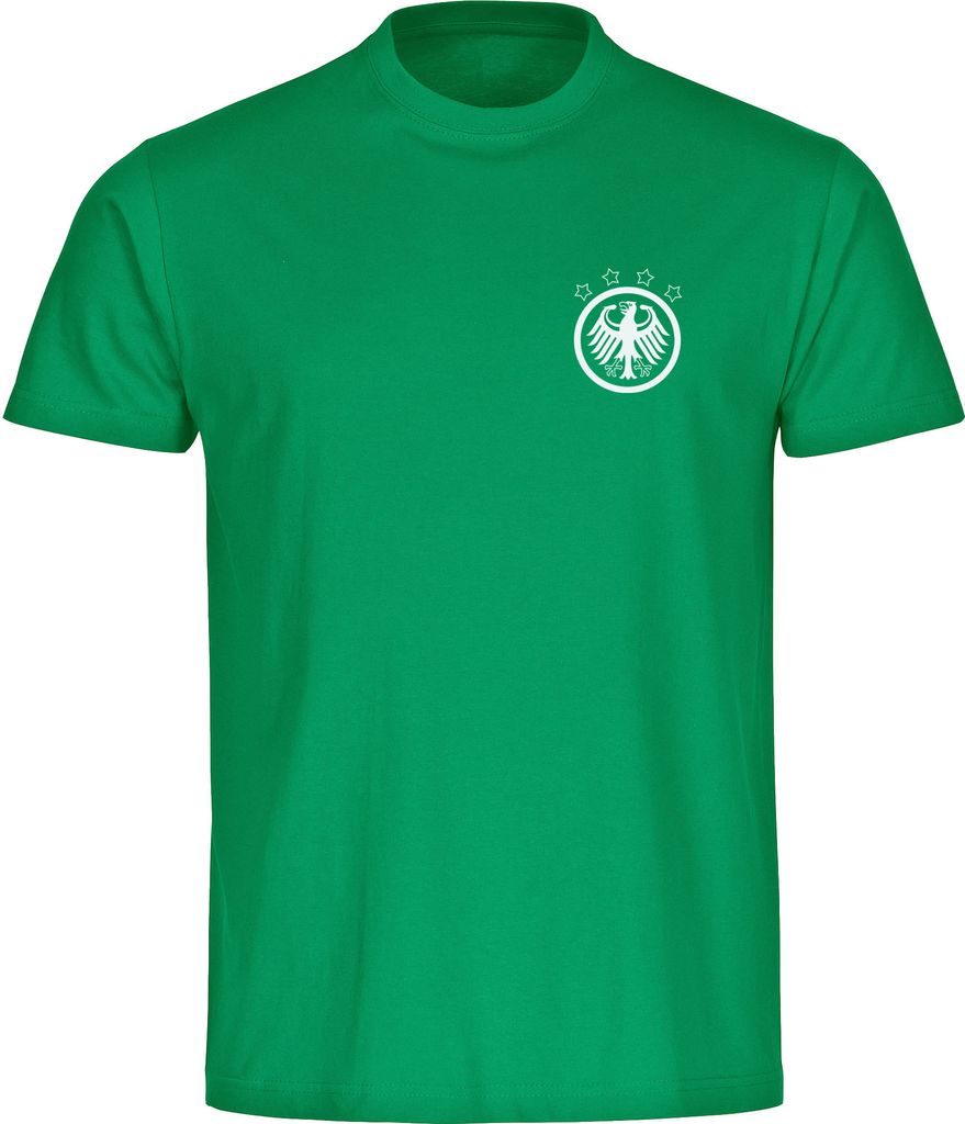 multifanshop Kinder T-Shirt - Deutschland - Adler Retro, grün, Größe 164