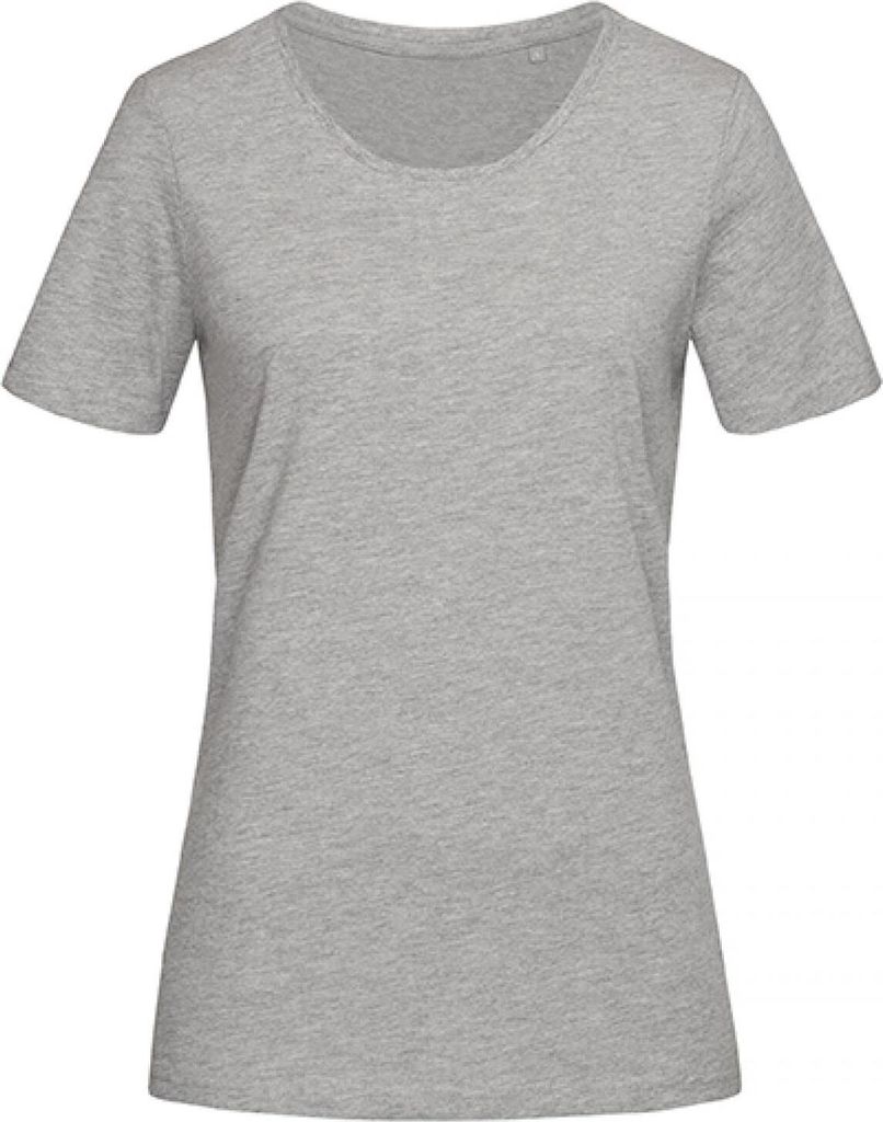 Stedman ST7600 | WomenŽs Lux T-Shirt Rundhals gekämmte Baumwolle - Farbe: Grey Heather - Größe: S
