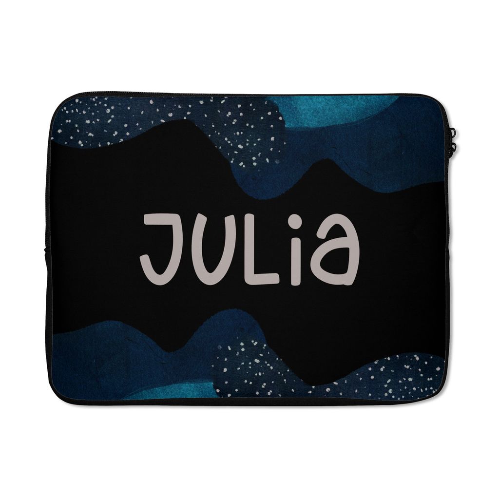 MuchoWow Laptop Hülle 17 Zoll Laptoptasche Julia - Pastell - Mädchen - Zipper - Schutzabdeckung