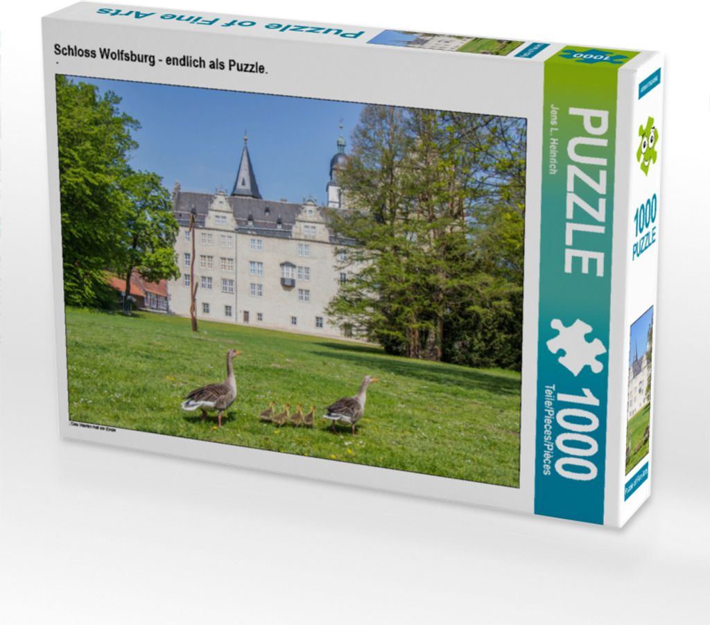 CALVENDO Puzzle Schloss Wolfsburg - endlich als Puzzle. | 1000 Teile Lege-Größe 64x48cm Foto-Puzzle für glückliche Stunden