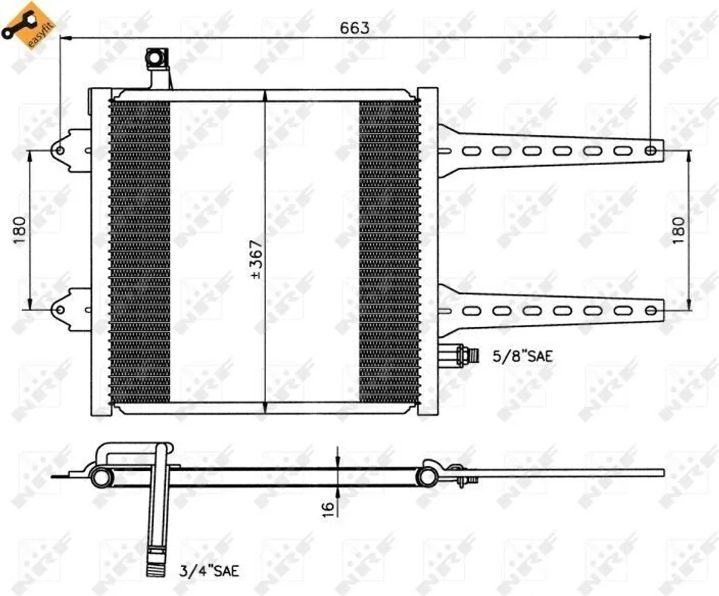 Condenseur NRF 35049 : Solution fuite clim pour VW Polo et Seat Arosa
