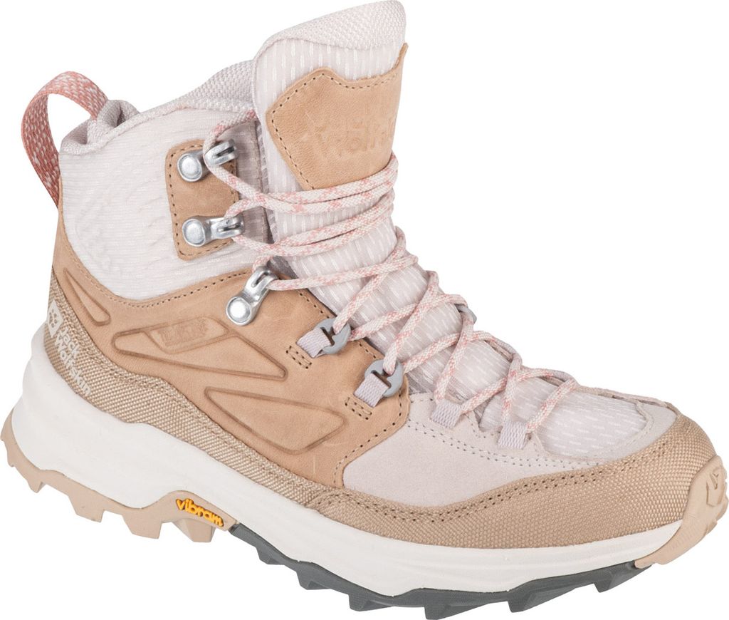 Jack Wolfskin Cyrox Texapore Mid W 4064311-5629, Trekkingschuhe, Damen, Beige, Größe: 40