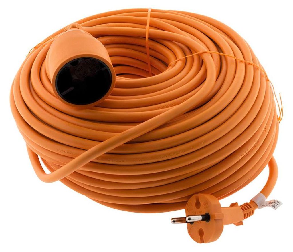 Verlängerungskabel, 40 m, orange