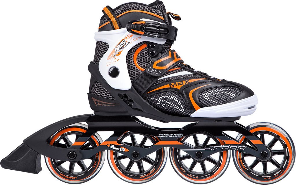 Na1060S Schwarz/Orange Grösse. 42 Nils Extreme Inline Skates