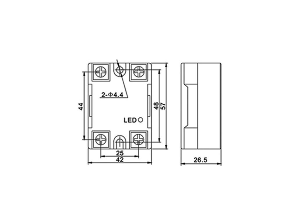 Solid-State Relais XSSR-DA2420, 3...32 V-, 20 A/240 V